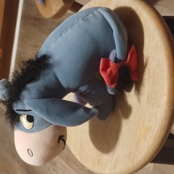 Disney Plush Eeyore Winnie the Pooh Hard Eyes 10” Mattel Arcotoy Stuffed Toy - Picture 5 of 11